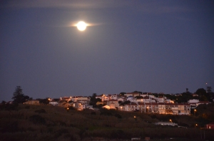 Almocageme, Portugal under the moon on a walk back from the beach